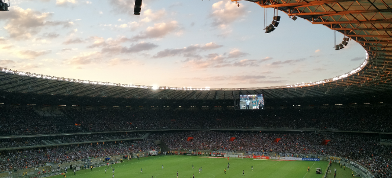 A picture of a football stadium representing football coaching in uae.