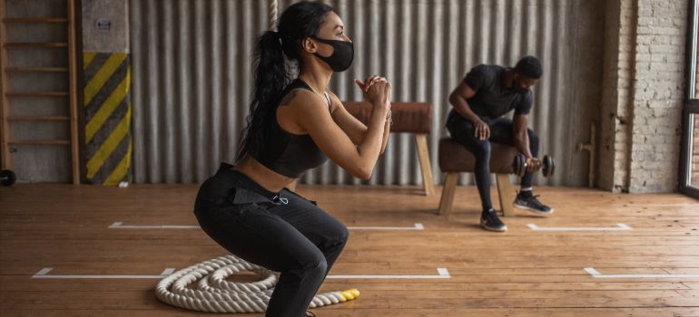 Dubai's active population practicing functional training