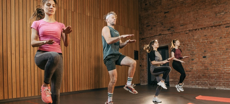 A Group of People in the Fitness Center